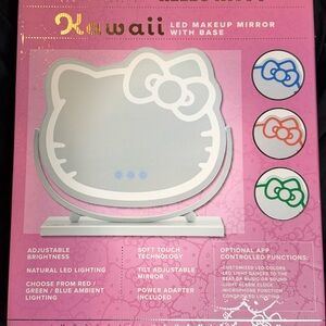 Hello Kitty LED Makeup Mirror - Pink and White